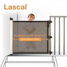 LASCAL Kiddy Guard Avant Baby Safety Gate| 1 Side Wall and 1 Side Bannister (Staircase) | Up to 120cm